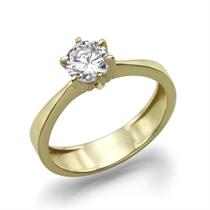 תמונה של טבעת יהלום 0.3 עם משקל זהב 3.6 גרם